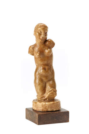 Peter Fingesten. Patinated wax statue, depicting a female torso - Foto 1