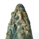 Alf Gaudenzi. Hand-molded and polychrome enamelled terracotta sculpture depicting a girl playing - Foto 1