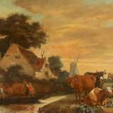 AELBERT CUYP (UMKREIS) 1620 Dordrecht - 1691 Ebenda ABENDSTIMMUNG AUF DEM LANDE - фото 1