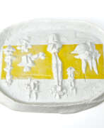 Дмитрий Хадзи (1921-2006). Matt white and yellow enamelled biscuit sculpture