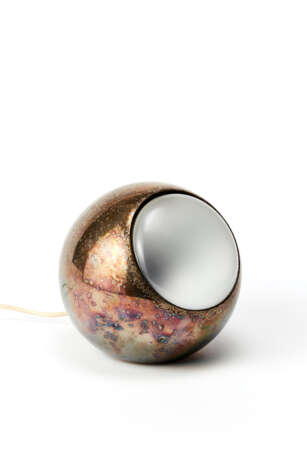 Lino Sabattini. Spherical table lamp in silver-plated brass - фото 1