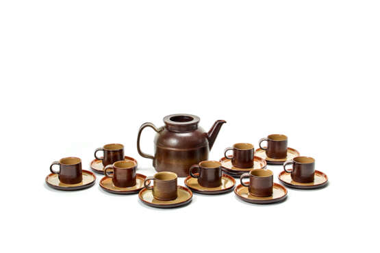 Manifattura Ceramica Arcore. Service part consisting of nine cups, ten saucers and a teapot - photo 1