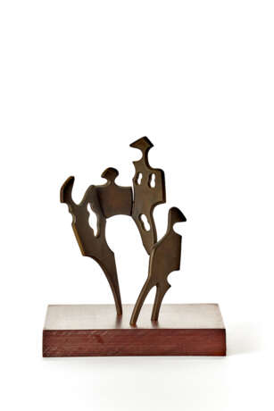Lino Sabattini. Bronze sculpture on a wooden base - Foto 1