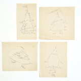 Gio Ponti. Alla amata Chicche Natale 1967 | Four sheets decorated - photo 1