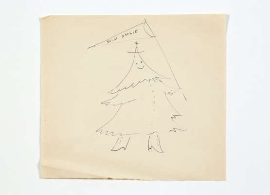 Gio Ponti. Alla amata Chicche Natale 1967 | Four sheets decorated - фото 3