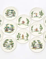 Lot consisting of eight plates model