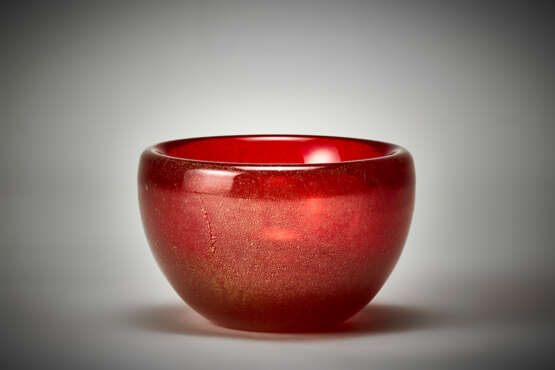Seguso Vetri d'Arte. Ruby red sommerso glass bowl - фото 2