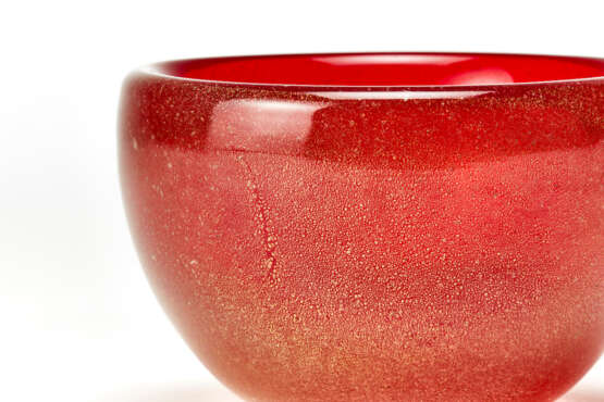 Seguso Vetri d'Arte. Ruby red sommerso glass bowl - Foto 4
