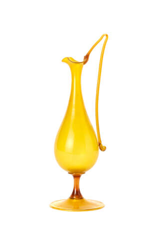 CVM - Compagnia Venezia Murano. Decorative jug in transparent yellow blown glass - photo 1
