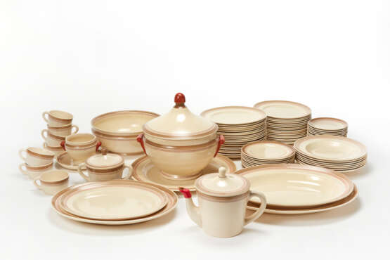 Gio Ponti. Beige glazed ceramic service - photo 1