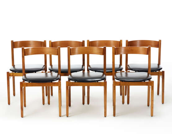 Gianfranco Frattini. Lot of seven chairs model "101" - photo 1