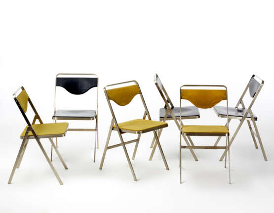 Gianni Moscatelli. Lot of six folding chairs model "Easy" - Foto 1