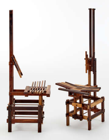 Anacleto Spazzapan. Pair of sculpture chairs - Foto 1