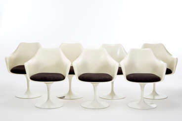 Lot consisting of seven armchairs model "Tulip"