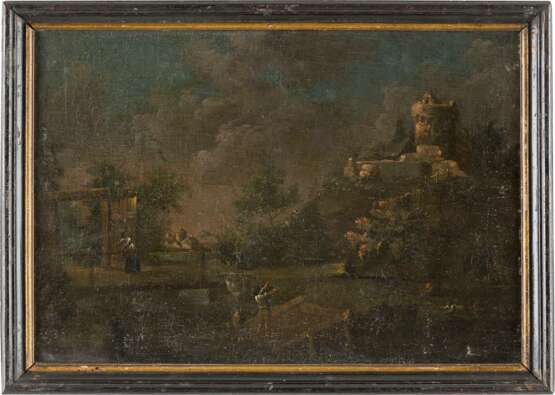 NORDITALIENISCHER MEISTER Tätig, 1. Hälfte 18. Jahrhundert PAAR LANDSCHAFTSDARSTELLUNGEN - photo 4