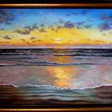 Painting “Beautiful sunset”, Canvas, Oil paint, Realist, Marine, Latvia, 2020 - photo 1