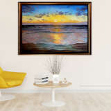 Painting “Beautiful sunset”, Canvas, Oil paint, Realist, Marine, Latvia, 2020 - photo 5