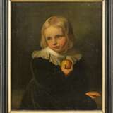 FRANZÖSISCHE SCHULE Meister, tätig wohl 2. Hälfte 18. Jahrhundert BILDNIS EINES JUNGEN MIT APFEL - фото 2