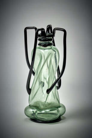 Umberto Bellotto. Vase in transparent greenish blown glass - фото 5