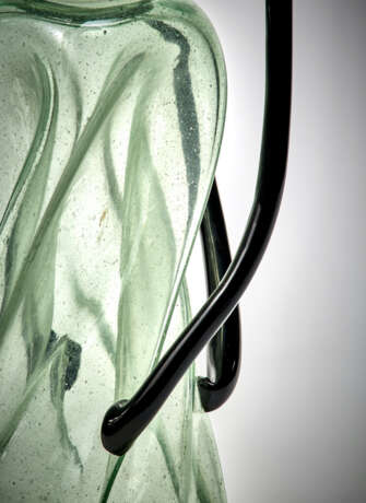 Umberto Bellotto. Vase in transparent greenish blown glass - фото 7