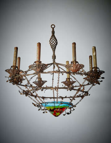 Umberto Bellotto. Cesendello chandelier in wrought iron - Foto 2