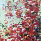 Цветочная фантазия Холст Акриловые краски Импрессионизм Натюрморт 2020 г. - фото 1