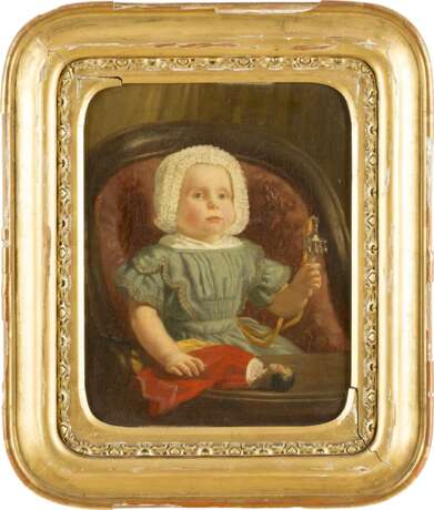 JACOB SPOEL 1820 Rotterdam - c. 1868 ebenda Kinderporträt des Adriaan van Oordt - photo 2