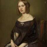 ERNST GEORG FISCHER 1815 Coburg - 1874 ebenda Halbporträt einer jungen Dame - Foto 1
