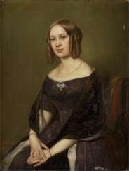ERNST GEORG FISCHER 1815 Coburg - 1874 ebenda Halbporträt einer jungen Dame
