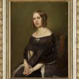 ERNST GEORG FISCHER 1815 Coburg - 1874 ebenda Halbporträt einer jungen Dame - photo 2