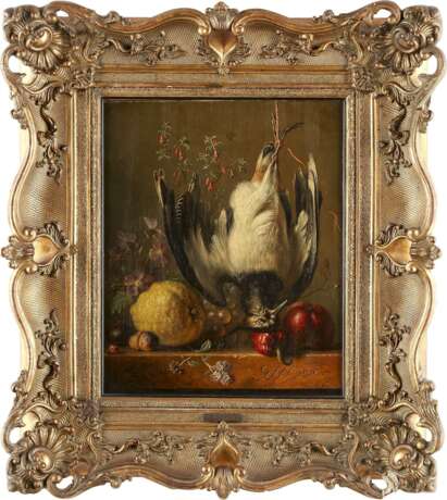 GEORGIUS JACOBUS JOHANNES VAN OS 1782 Den Haag - 1861 Paris Früchtestillleben mit Federvieh - Foto 2