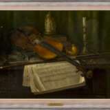 CHARLES ALFRED MEURER 1865 - 1955 (tätig in USA) Stillleben mit Violine - photo 2