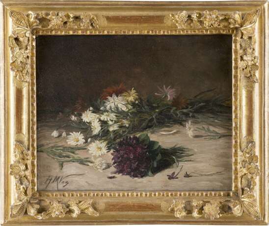 H M VOS Tätig 1. Hälfte 20. Jahrhundert Zerstreutes Bouquet Wildblumen - фото 2