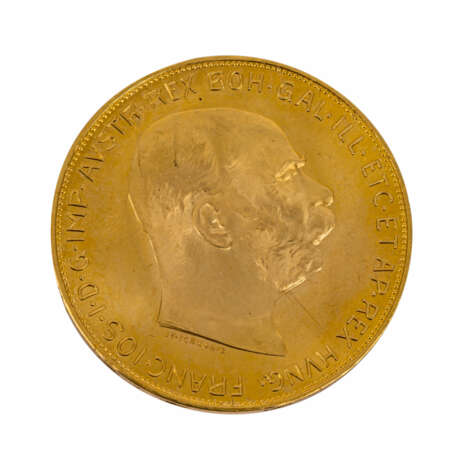 Österreich/GOLD - 100 Kronen 1915/NP, - Foto 2