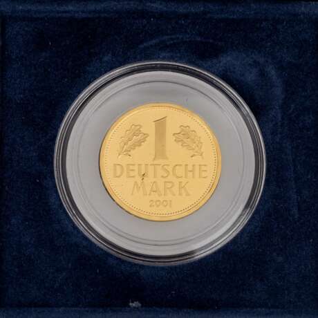 BRD/GOLD - 1 Deutsche Mark 2001 J, - Foto 2