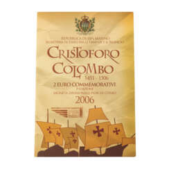 San Marino - 2 Euro 2006, 500. Jahrestag CHRISTOPH COLOMBUS, 