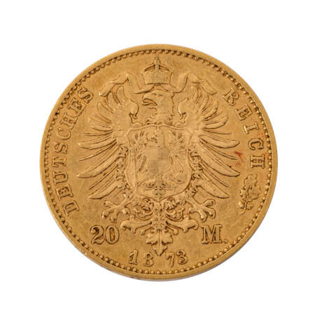 Bayern/GOLD - 20 Mark 1873 D - фото 2