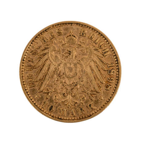 Bayern/GOLD - 10 Mark 1898 D Otto, - Foto 2