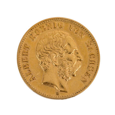 Sachsen/GOLD - 20 Mark 1876 E - Foto 1