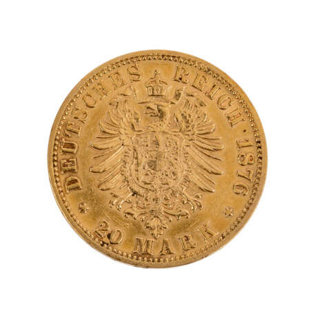 Sachsen/GOLD - 20 Mark 1876 E - фото 2