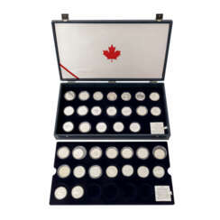 Schatulle Die offiziellen Silbergedenkmünzen Kanadas,