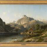 JOHANNES BARTHOLOMÄUS DUNTZE 1823-1895 NORWEGISCHER FJORD (DALSFJORD) MIT STAFFAGE - Foto 2