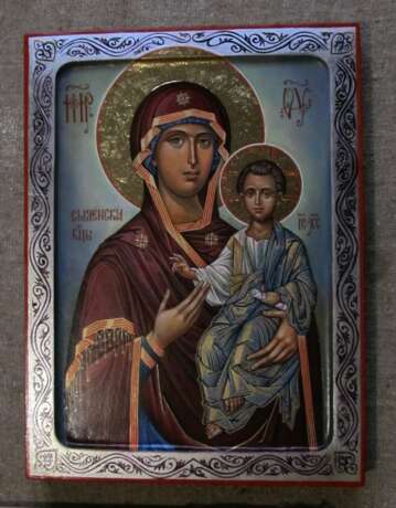 Icon “Icon of the Theotokos Hodegetria Smolenskaya. Hand-painted icon”, Wood, Tempera, Renaissance, Religious genre, 2020 - photo 3
