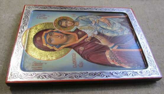 Icon “Icon of the Theotokos Hodegetria Smolenskaya. Hand-painted icon”, Wood, Tempera, Renaissance, Religious genre, 2020 - photo 4