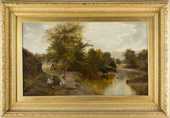 E. WILKINSON Tätig um 1870 Britische Flusslandschaft - photo 2