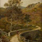 RALPH HEDLEY 1851 - 1913 Wanderer in den Yorkshire-Dales - Foto 1