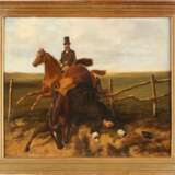 ENGLISCHER GENREMALER Tätig 2. Hälfte 19. Jahrhundert Der Sturz vom Pferd - Foto 2