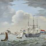 NIEDERLÄNDISCHER MARINEMALER Tätig um 1900 Dreimaster der niederländischen Flotte - photo 1