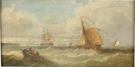 WILLIAM CALLOW (ATTR.) 1812 Greenwich - 1908 Great Missender Segelschiffe und Boote auf See - Foto 1