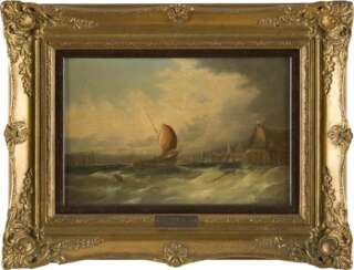 WILLIAM HENRY WILLIAMSON (ATTR.) 1820 Großbritannien - 1883 Ein Segelschiff vor dem Anleger